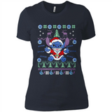 Stitch ugly christmas sweater - Ladies' Boyfriend T-Shirt