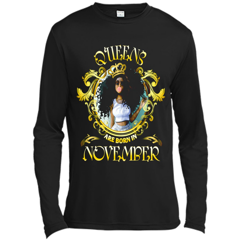 Queens Are Born In November Gold Girl