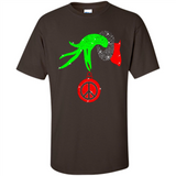 Christmas The Grinch Hand Holding Hippie Ornament - Shirt