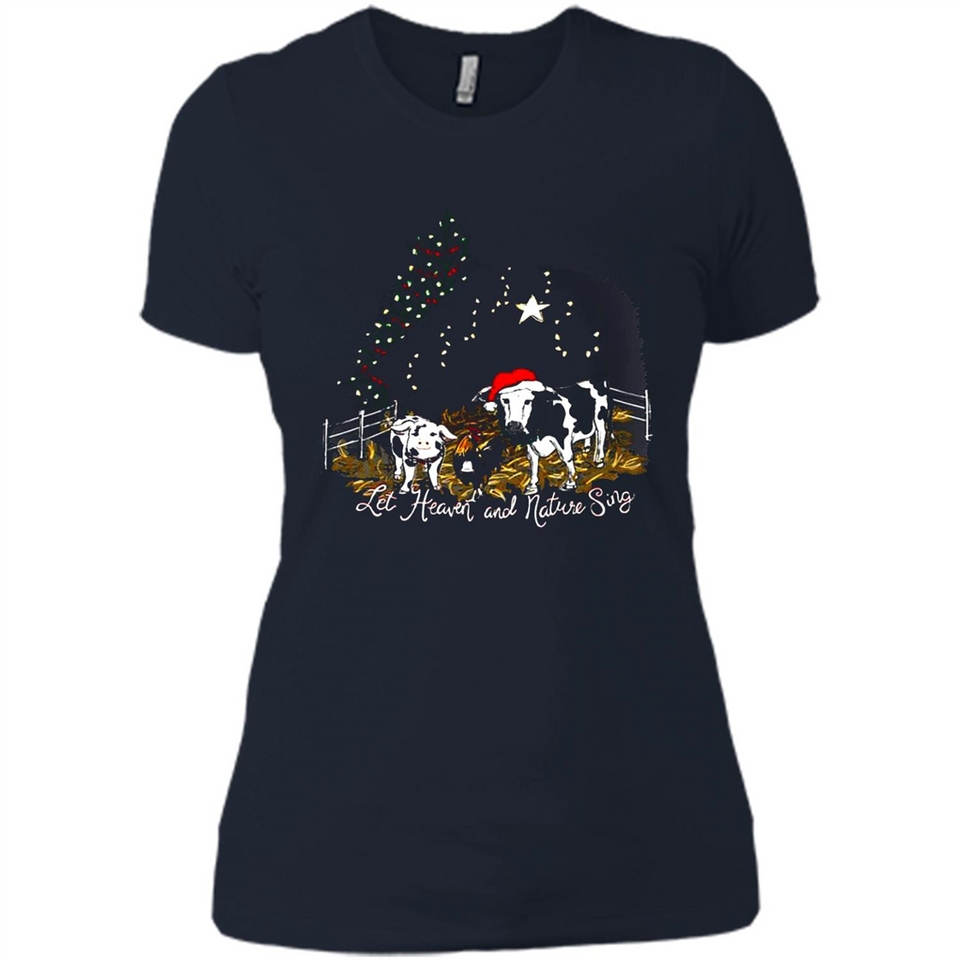 Let Heaven And Nature Sing Christmas Sweater PINGPONG - Ladies' Boyfriend T-Shirt