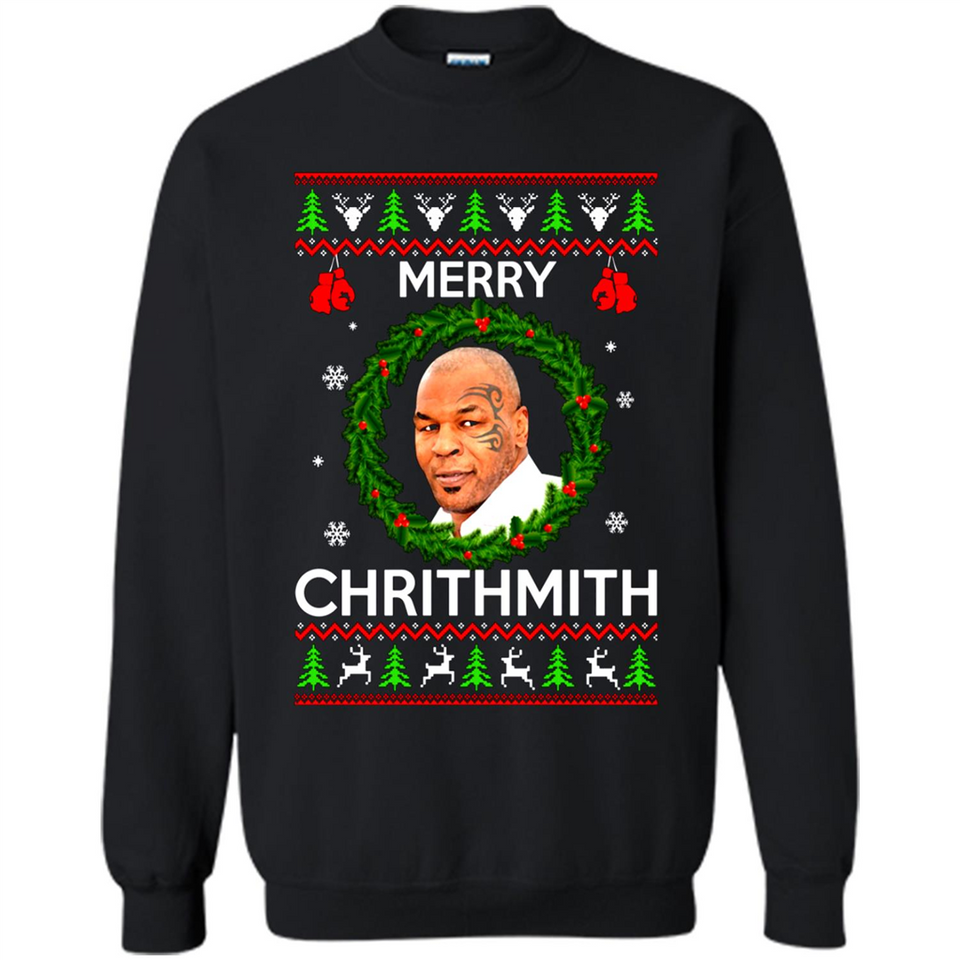 Mike Tyson Merry Chritmith Christmas Sweatshirt PINGPONG