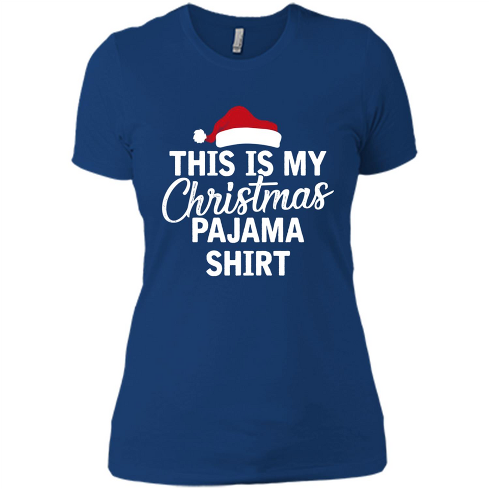 This Is My Christmas Pajama Family Matching - Ladies' Boyfriend T-Shirt