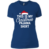 This Is My Christmas Pajama Family Matching - Ladies' Boyfriend T-Shirt