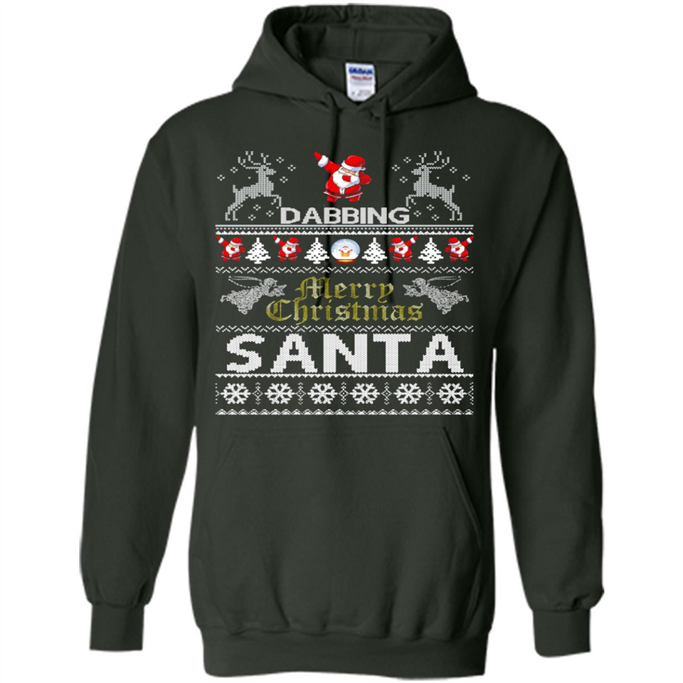 Dabbing Santa Ugly Christmas - Hoodie
