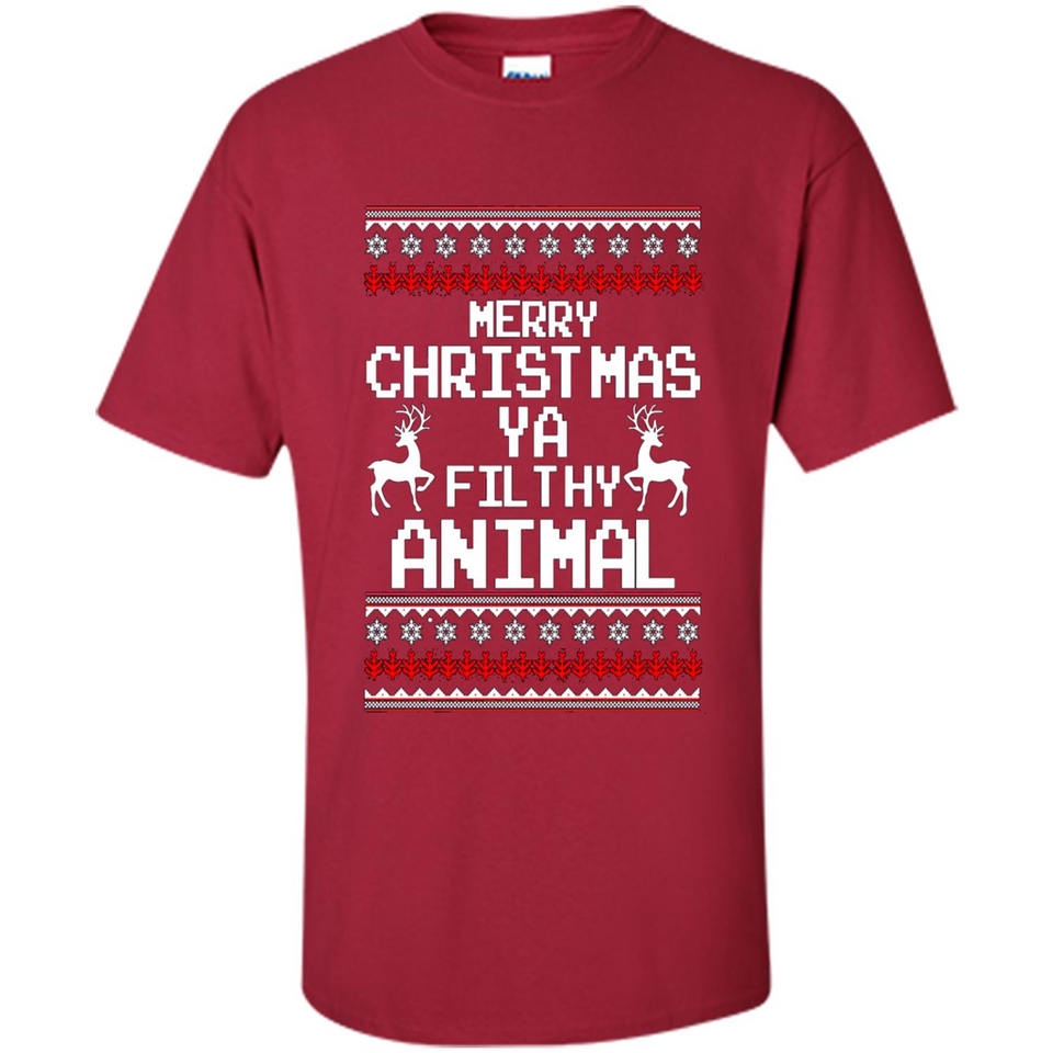 Merry Christmas ya filthy animal ulgy sweater PINGPONG