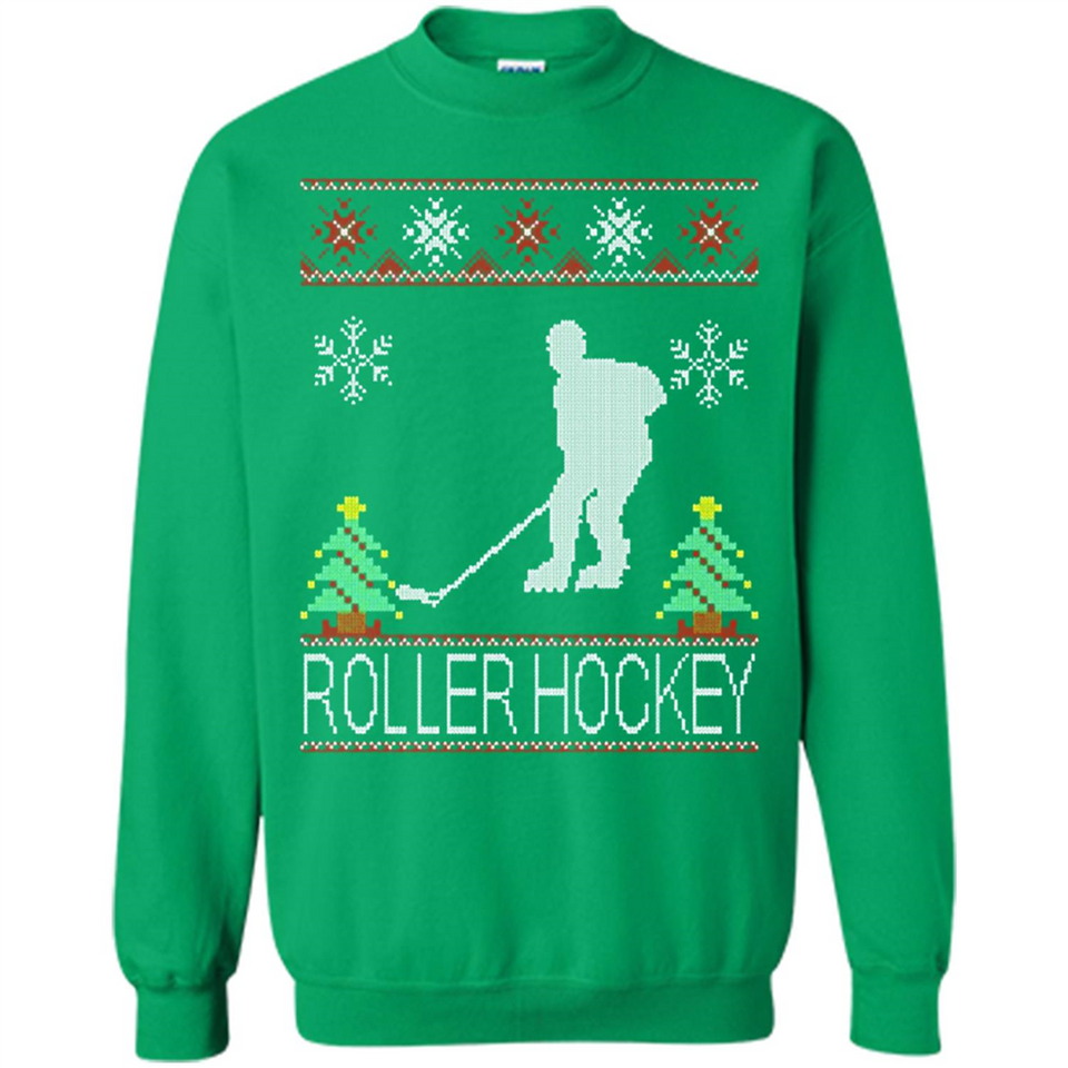 roller hockey Christmas ugly
