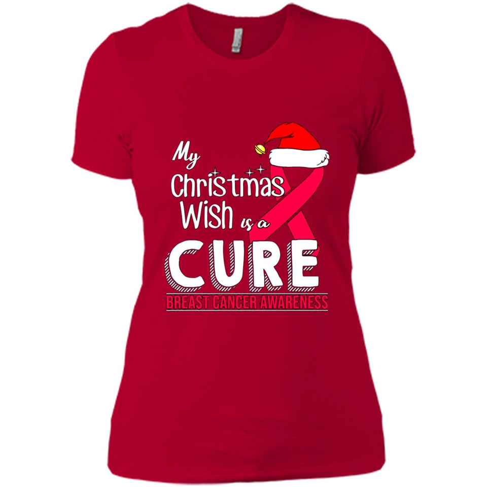 My Christmas Wish Is A Cure Breast Cancer Awareness sweater PINGPONG
