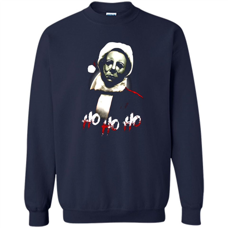 Santa Michael Myers Ho Ho Ho Merry Christmas Sweatshirt - Sweatshirt