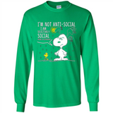 Snoopy I'm Not Anti-Social I Am Selectively Social