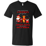 Never Underestimate A December Woman Watches Hallmark Movies Sweatshirt - Men's V-Neck