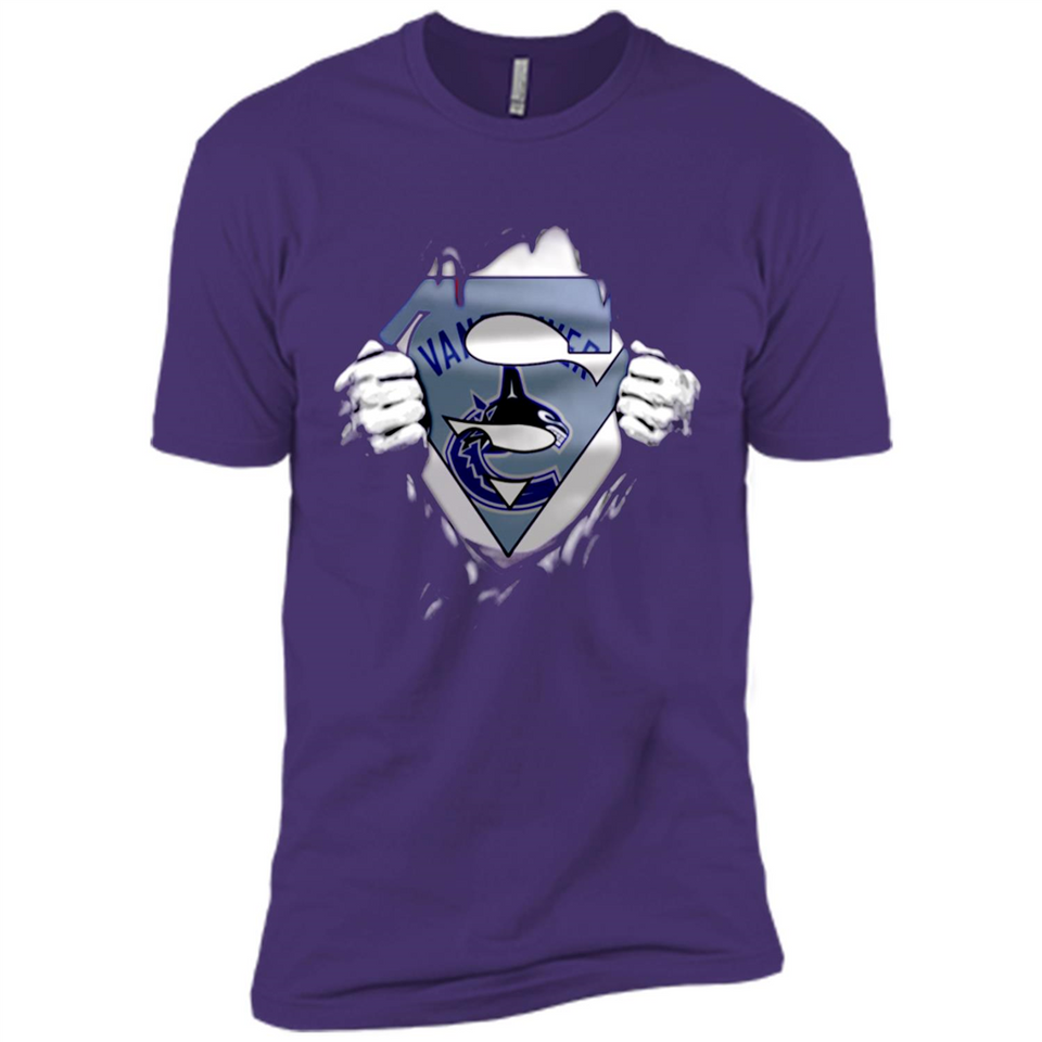 Vancouver Canucks And Superman Fans - Premium Short Sleeve T-Shirt