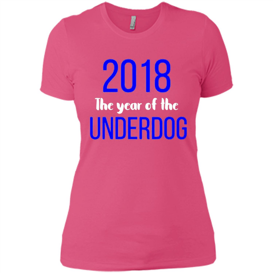 2018 The Year of the underdog tee - Ladies' Boyfriend T-Shirt