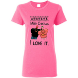 Drake Merry Christmas I love it sweatshirt PINGPONG - Ladies Short-Sleeve