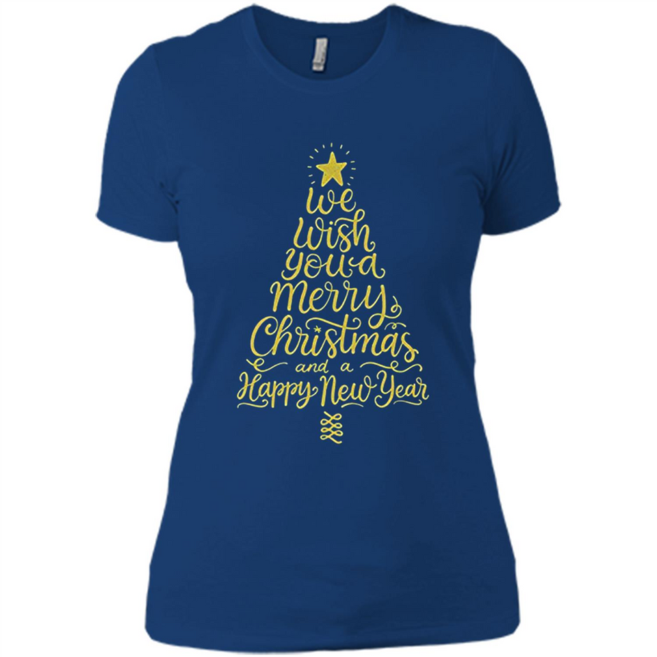 Christmas Tree T-Shirt Funny Mery Christmas Gift Idea - Ladies' Boyfriend T-Shirt
