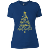 Christmas Tree T-Shirt Funny Mery Christmas Gift Idea - Ladies' Boyfriend T-Shirt