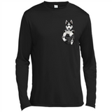 Husky Pocket - Canvas Long Sleeve T-Shirt