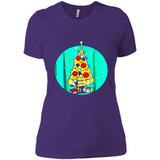 Funny Pizza Ugly Christmas Sweater Xmas Pizza Tree - Ladies' Boyfriend T-Shirt