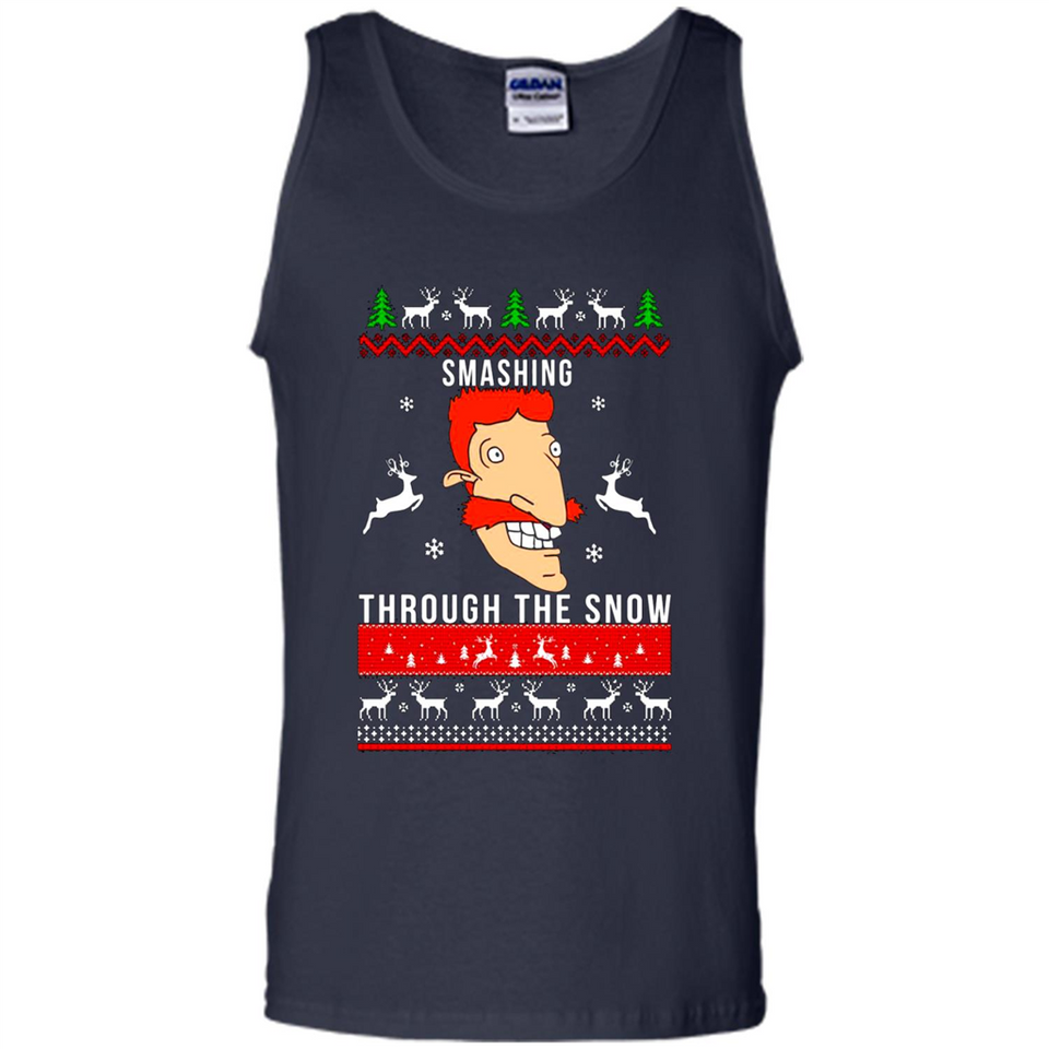 Nigel Thornberry Smashing through the snow Christmas sweatshirt PINGPONG
