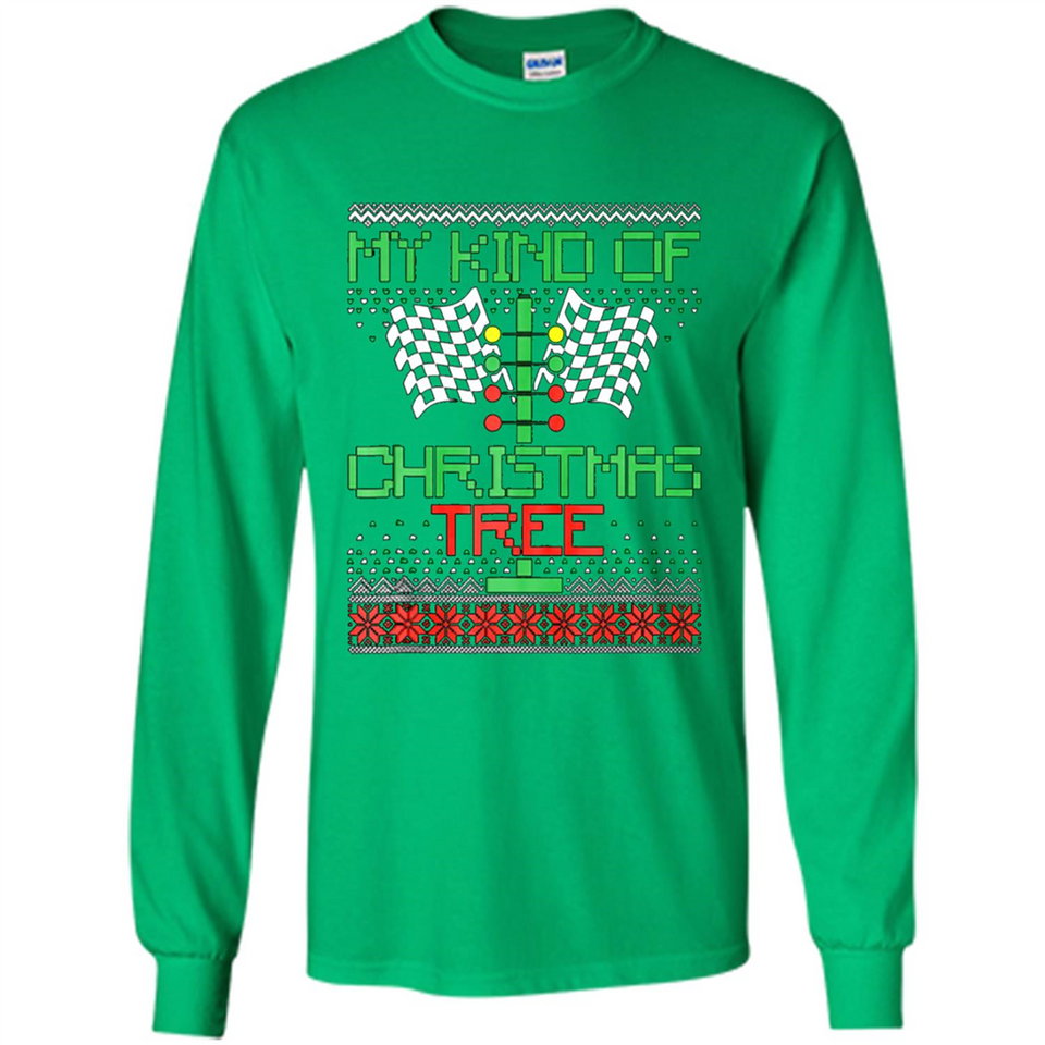 Funny Drag Racing Ugly Christmas Holiday Tree PING PONG