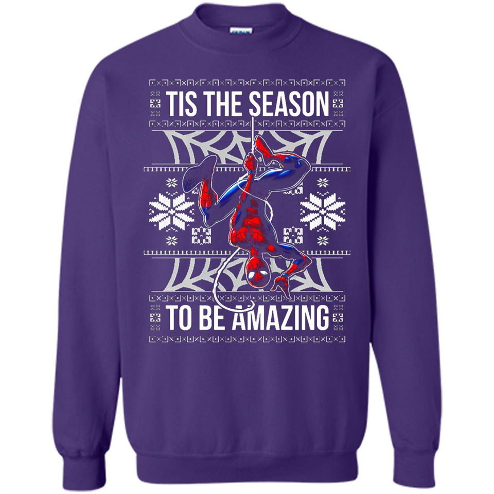 Marvel Spider Man Tis The Season To Be Amazing Ugly Christmas Mug PINGPONG - Sweatshirt