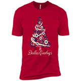 Dallas Cowboys NFL Football Team Logo Christmas Tree T-Shirt - Premium Short Sleeve T-Shirt