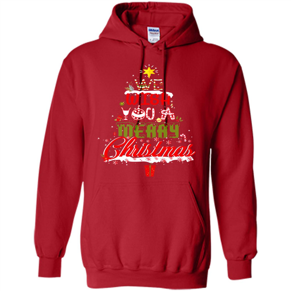 We Wish You A Merry Christmas Funny Pine Gift Sleeve - Hoodie