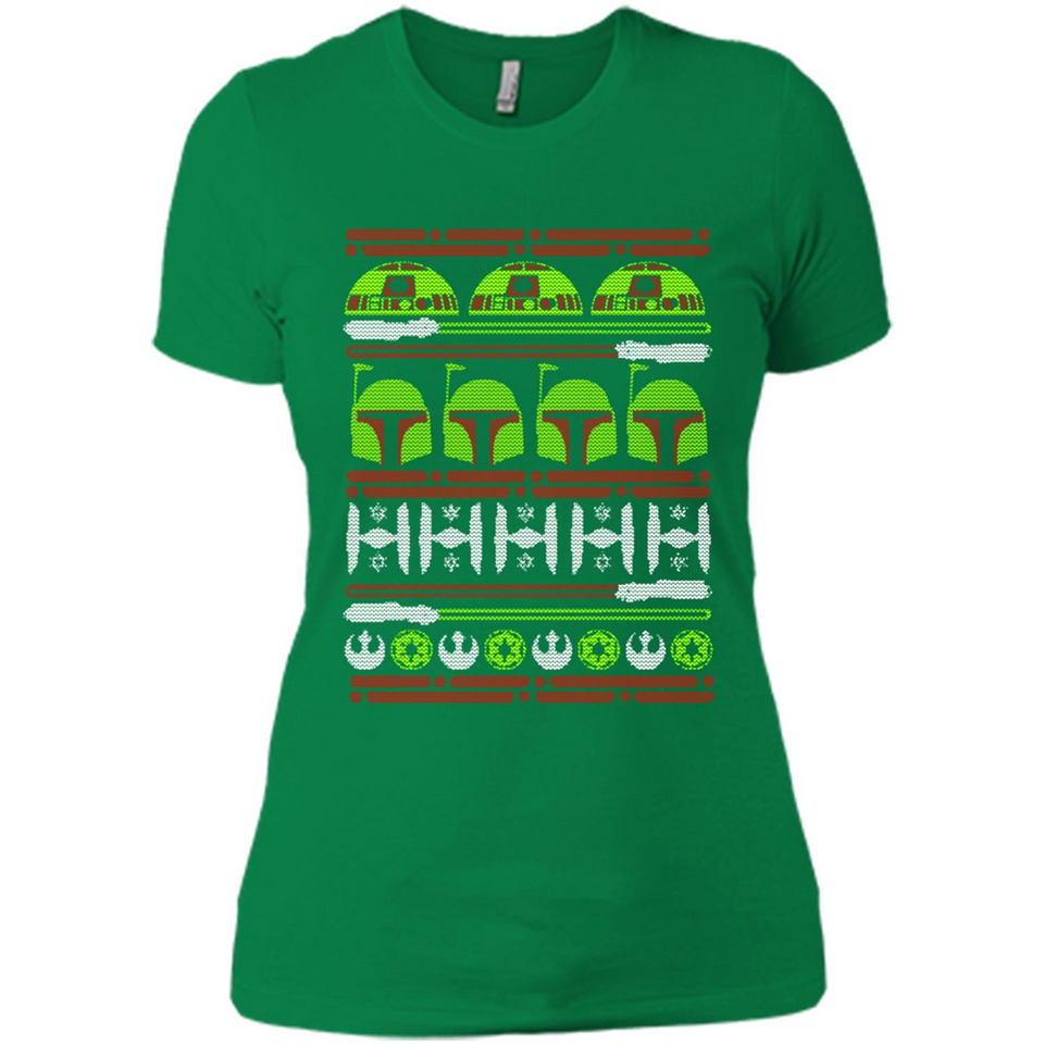 Star Wars - Boba Fett Christmas - Ladies' Boyfriend T-Shirt