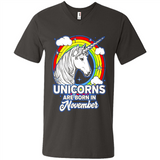 Unicorns Are Born In November Birthday Rainbow