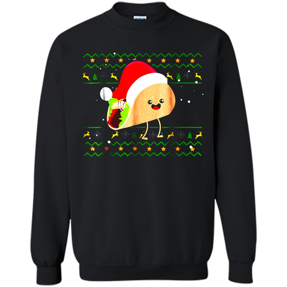 TACO Santa Hat Ugly Christmas shirt Ladies' Boyfriend