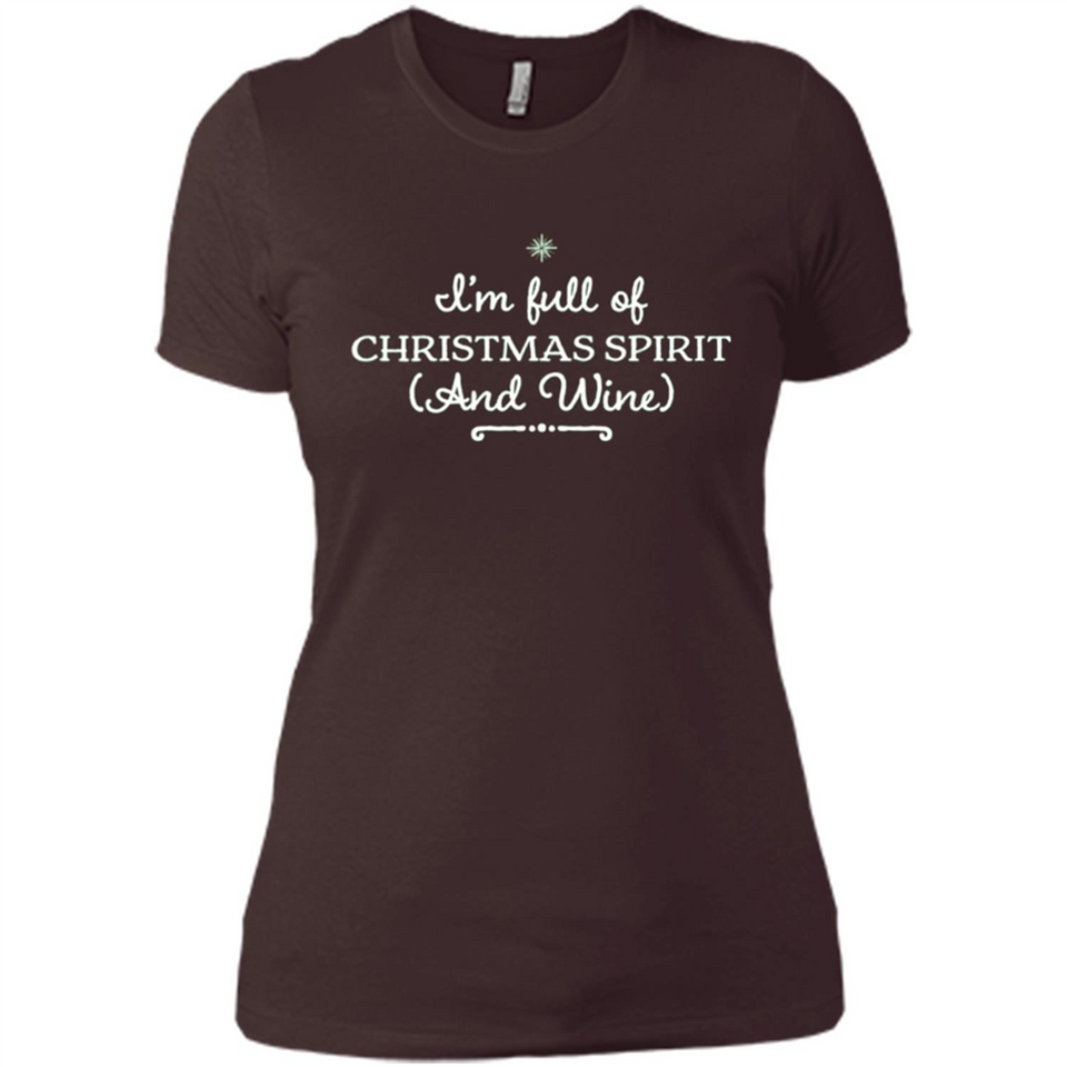 Christmas Tshirt for Women - Christmas Wine