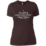 Christmas Tshirt for Women - Christmas Wine