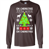 Oh Chemistree, Oh Chemistree Christmas Ugly Sweater - Long Sleeve T-Shirt