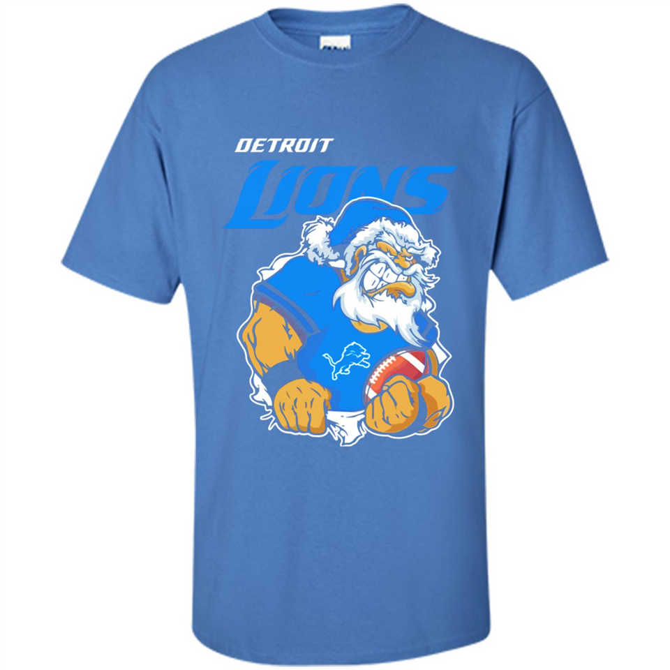 Grumpy Santa Claus Detroit Lions Football Team PINGPONG