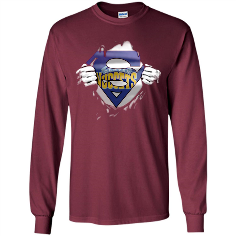 Denver Nuggets And Superman Fans - Long Sleeve T-Shirt