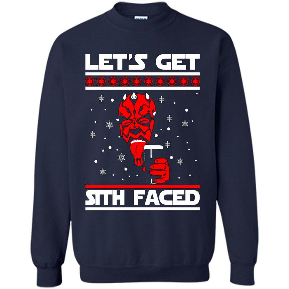 Let’s get sith faced Christmas sweatshirt PINGPONG