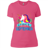 Unicorns are born in September Birthday Rainbow Gift Ladies Custom