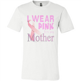Breast cancer awareness mother - Canvas Unisex T-Shirt