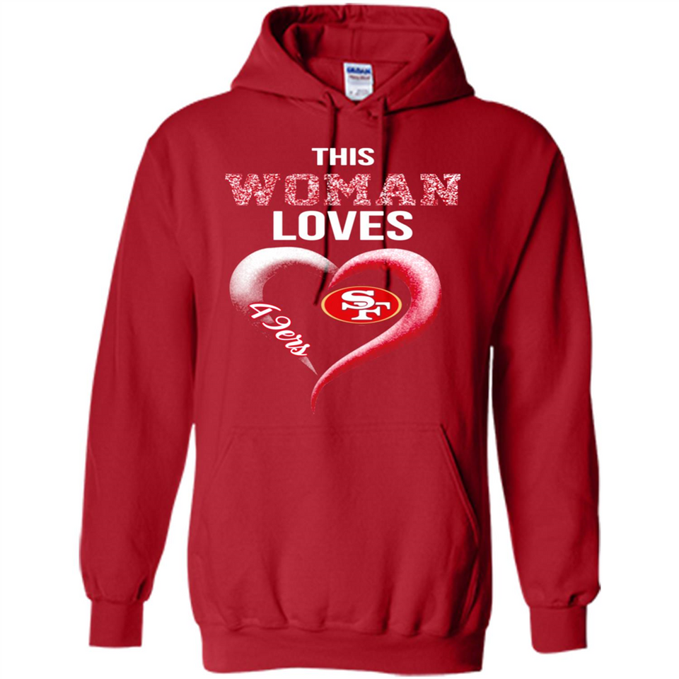 This Woman love 49ers NFL football team - Hoodie
