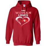 This Woman love 49ers NFL football team - Hoodie