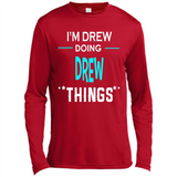 I'm Drew Doing Drew Things Funny First Name - Canvas Long Sleeve T-Shirt