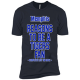 Reasons to be a Memphis Tigers Fan Complete List on Back - Premium Short Sleeve T-Shirt