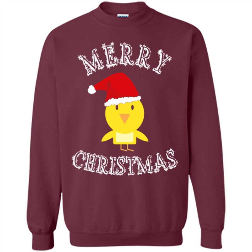 Bird Santa Merry Christmas T-Shirt - Birds Watchers Xmas - Sweatshirt