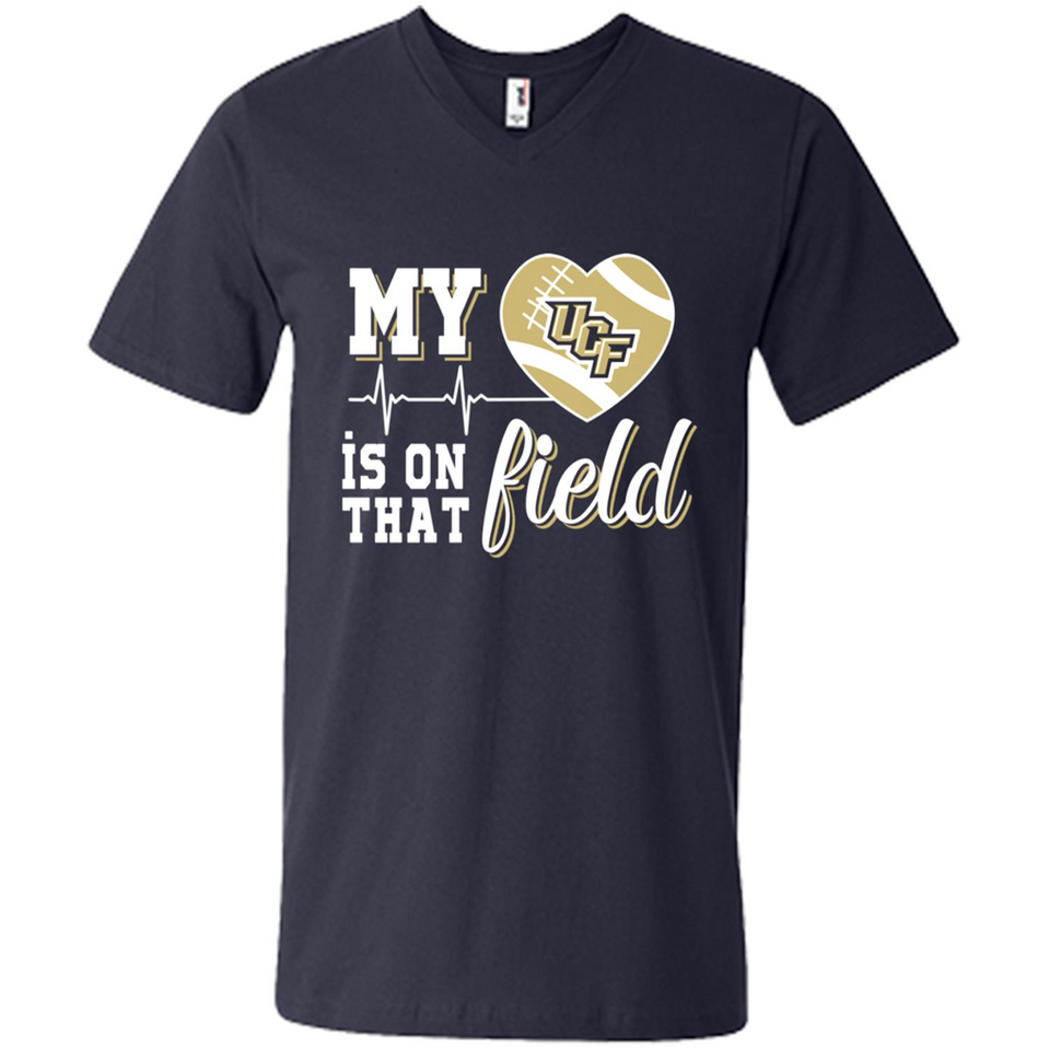 UCF Knights Football My Heart is on that Field - Men's V-Neck