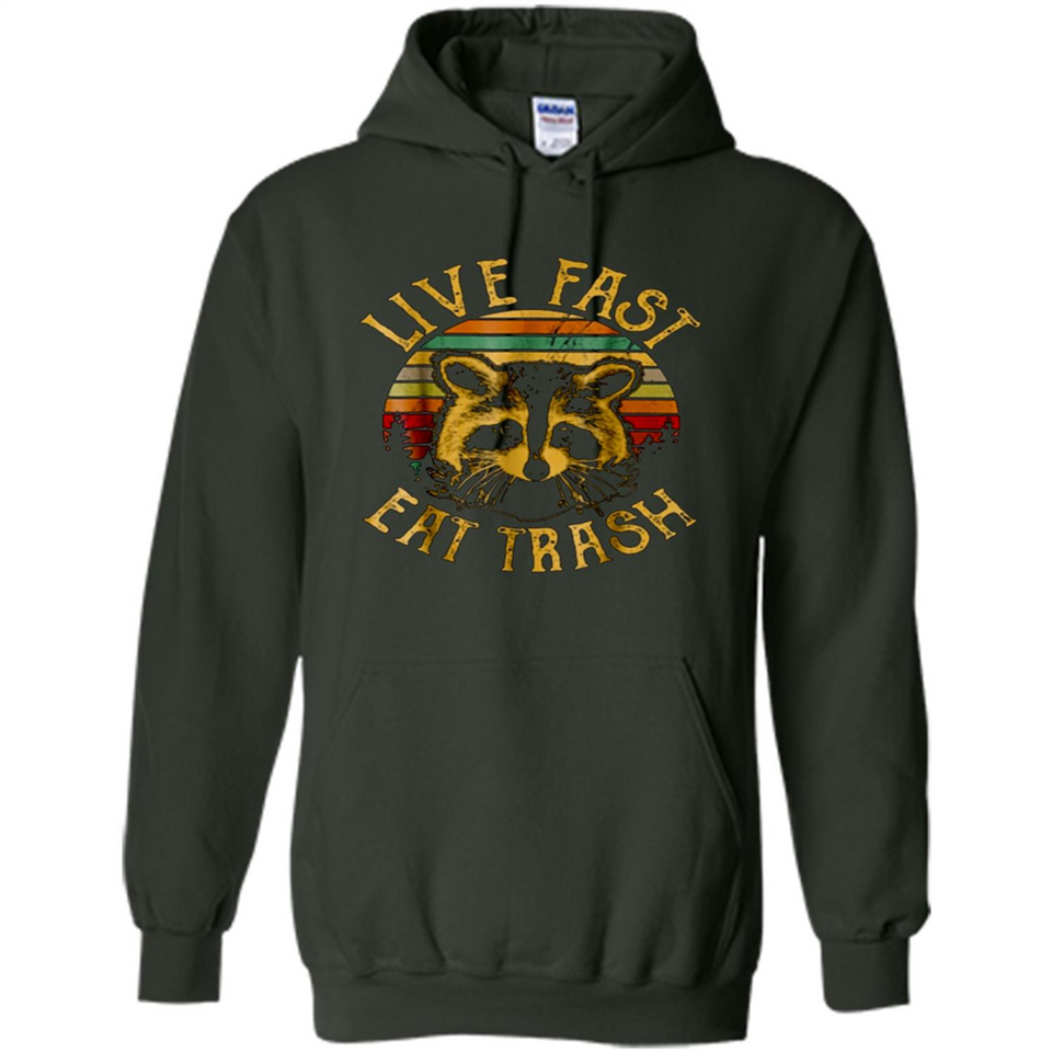 Live fast eat trash bear vintage camping PINGPONG