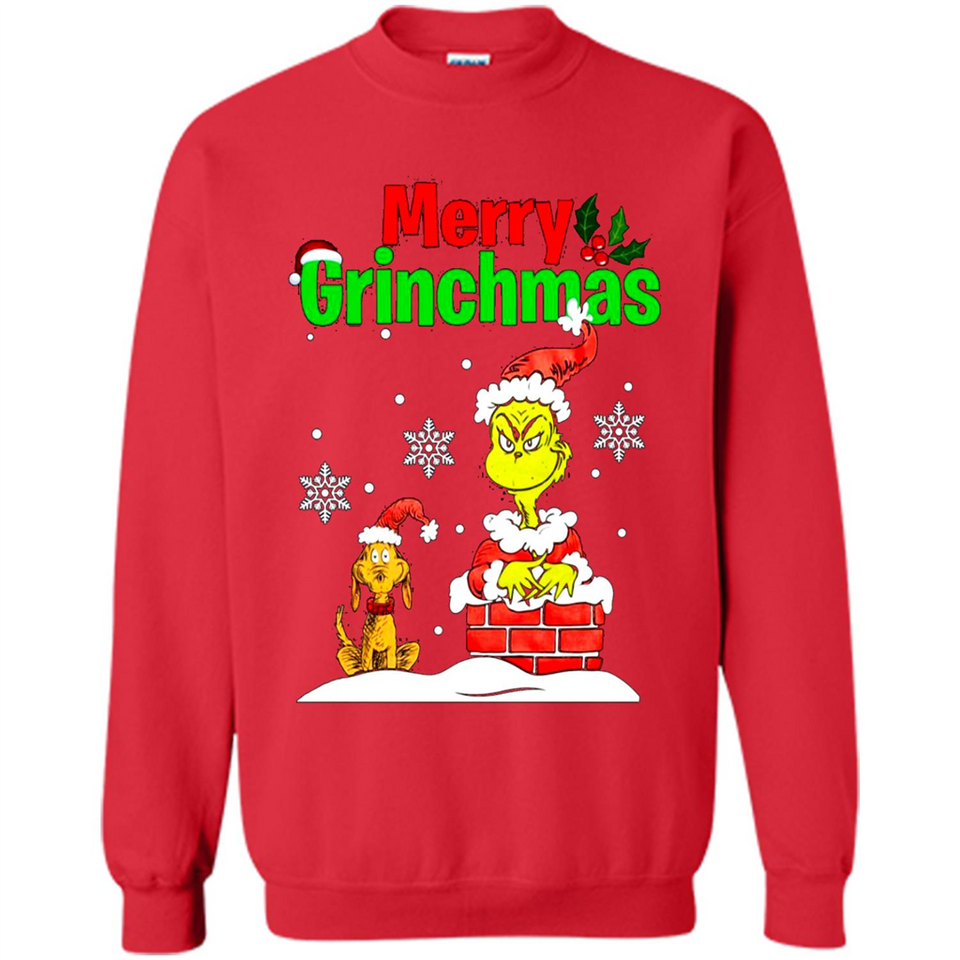 Merry Grinchmas Not Merry Christmas sweater PINGPONG