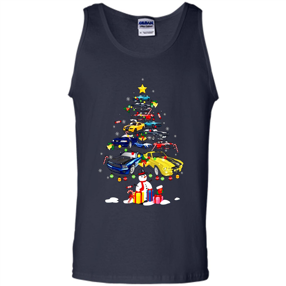 Mustang Tree Christmas Sweatshirt PINGPONG