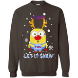 Minion Atlanta Braves Ugly Christmas Sweater Let it Snow - Sweatshirt