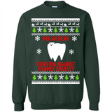 Molar bear fighting against enamel cruelty Christmas - Sweatshirt