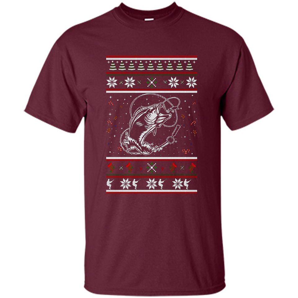 Christmas Ugly Sweater Fishing Ugly Christmas Sweater - Shirt