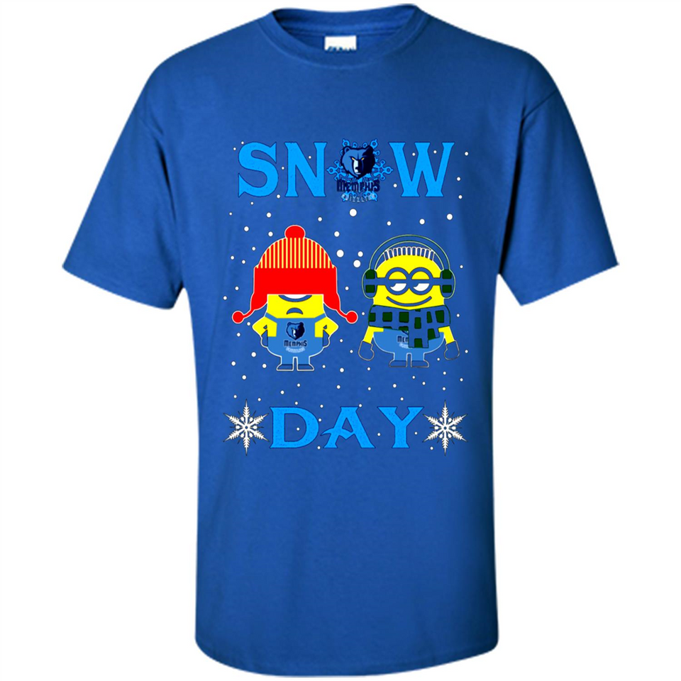 Snow Day Shirt For Memphis Grizzlies Vs Minion Fans pingpong